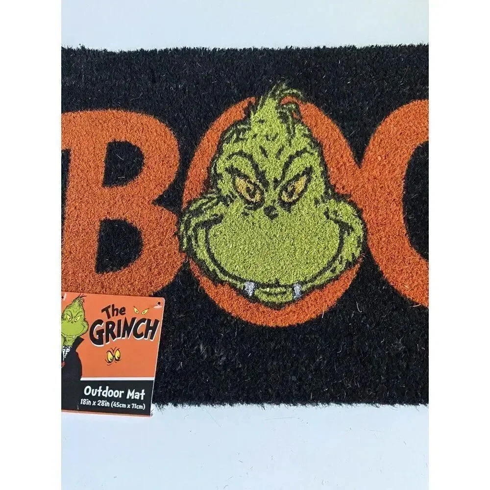 The Grinch Doormat Welcome Coir Mat Porch Halloween Vampire BOO Door Mat NEW‎